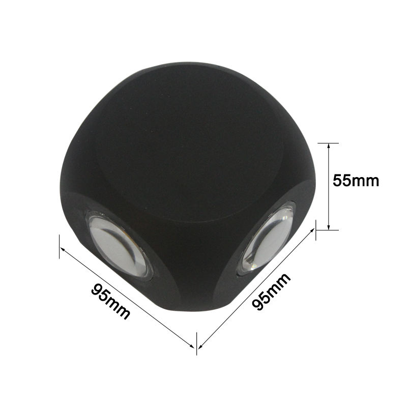 Moderne étanche 4W LED applique murale IP65 luminaires extérieurs lumière de jardin intérieur maison lampe de chevet éclairage