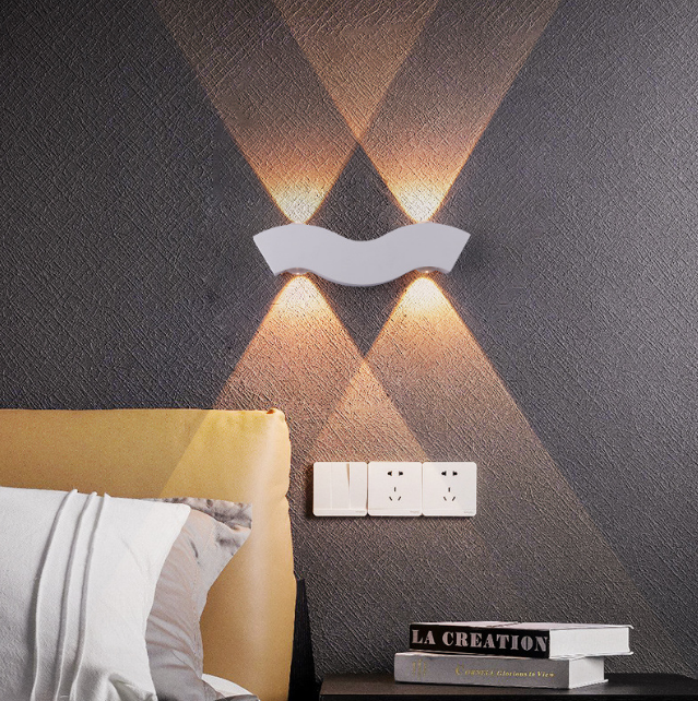 4W Hagood nouvelle applique murale barbe étanche IP65 éclairage extérieur haut et bas applique murale LED moderne