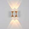 Personnalité nordique applique murale Simple Led salon fond applique hôtel Hall couloir éclairage haut et bas luminaires chaud
