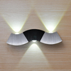6W LED appliques murales intérieures Up and Down applique murale éclairage intérieur led en aluminium Hall lampe applique murale argent blanc froid