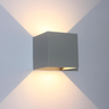 Applique Murale Haut Et Bas 12W Imperméable Jardin Extérieur Ip65 Led Lumière Brossé Or Argent Gris