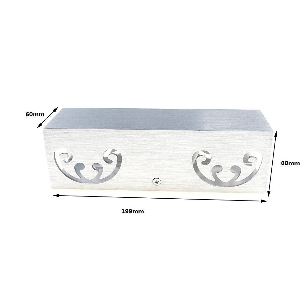 Aluminium 2W/6W papillon haut et bas led applique murale intérieur décoration de la maison salon éclairage mural intérieur