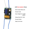 Pilote LED Pilote de carte nue Transformateurs d'éclairage Pièces de lampe de plafond downlight à LED Entrée non isolée 220V Drive Transformateur électronique de l'industrie de la lampe 220mA Alimentation intérieure