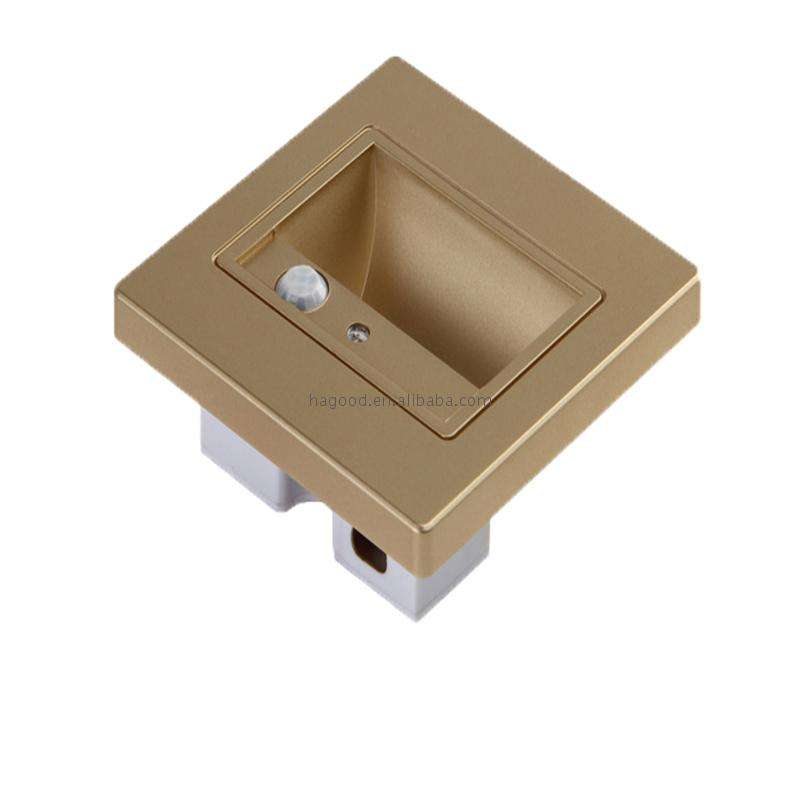 Vente chaude Détecteur de mouvement PIR + Capteur de lumière LED Step Stair Lights Encastré Coin FootLamp En Stock