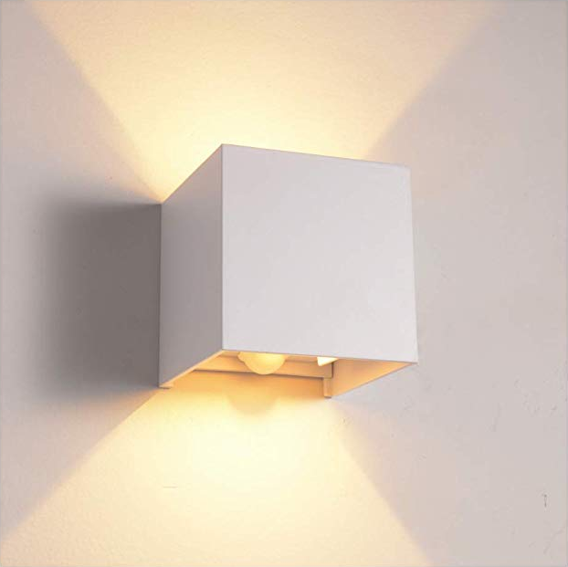 Cube Motion Sensor Haute Qualité LED Applique Murale 12W Blanc Réglable Extérieure IP65 Étanche Pour Intérieur Salon