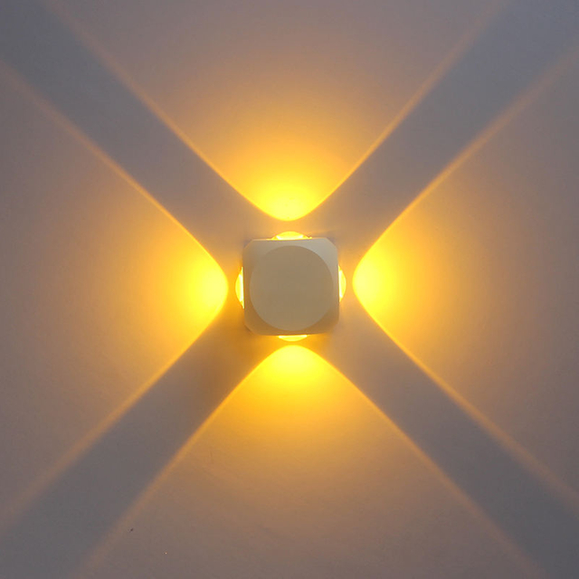 Led Wall Light 4W Outdoor Led Imperméable Extérieur Porte Balcon Jardin Cour
