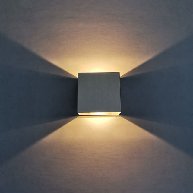 3W nouveau ruban brossé Led Wandlamp COB applique murale chambre de chevet chambre décoration murale Arts pour intérieur