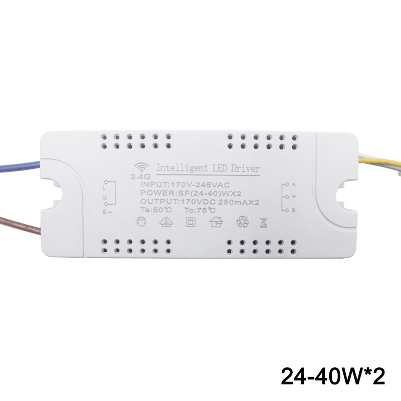 12-60W * 2 LED pilote intelligent AC170-245V 2.4G WIFI transformateurs d'éclairage d'alimentation pour lampe de contrôle de téléphone