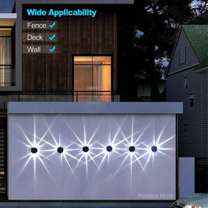 ABS LED jardin lampe solaire fleur argent couleur extérieur étanche éclairage rajeunissement applique extérieure rajeunissement applique extérieure rajeunissement applique extérieure