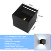 6W 12W Étanche Réglable LED Appliques Murales Surface Luminaires Extérieurs Muraux Jardin Applique Murale