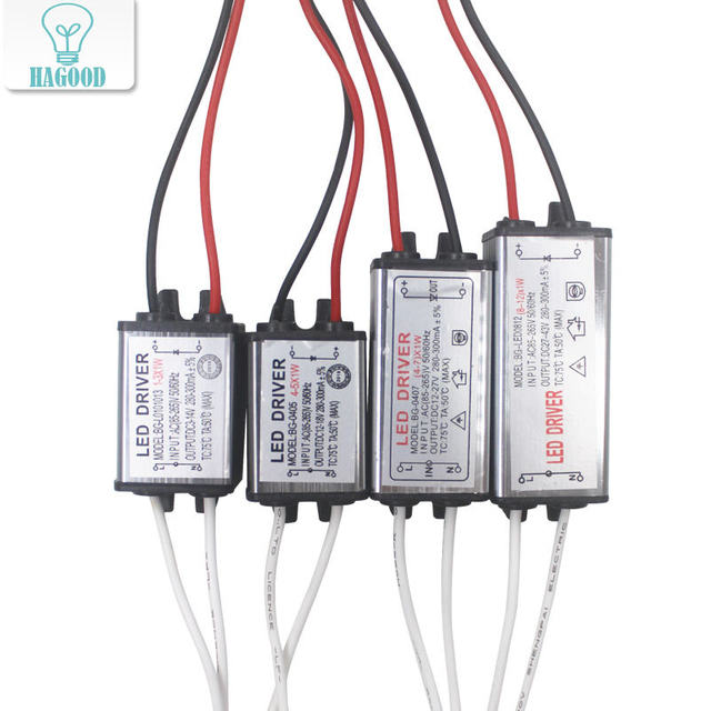 1-12W IP65 étanche lumière LED pilote AC85-265V DC3-43V LED transformateur adaptateur d'alimentation pour lampe à LED extérieure/puces