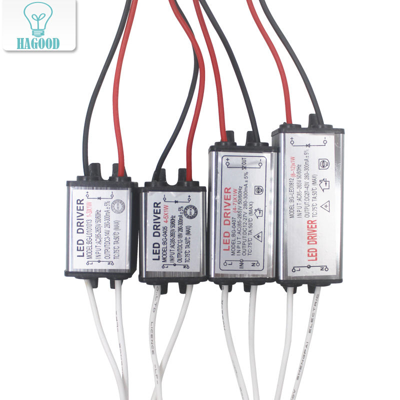 1-12W IP65 étanche lumière LED pilote AC85-265V DC3-43V LED transformateur adaptateur d'alimentation pour lampe à LED extérieure/puces