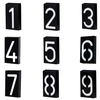 Lumière solaire numérique numéro de maison lumière solaire appliques murales extérieures solaires numéro de maison plaque de porte lumière solaire numérique LED numéro de porte adresse chiffres support mural 