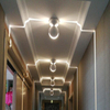 LED extérieur étanche fenêtre lumière cadre de porte lampes hôtel KTV couloir allée porche lumière surface montée ligne LED appliques murales extérieures