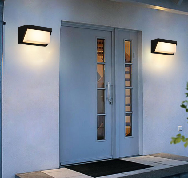 IP65 étanche haut et bas applique murale montage en surface LED applique murale extérieure salon chambre fond décoratif nuit