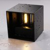 Style industriel 12W AC85-265V étanche IP65 faisceau réglable en aluminium extérieur LED Cube étanche applique murale populaire