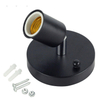 Base de lampe de bureau en métal poli support de base en céramique cordon de 6 pieds interrupteur marche/arrêt prise E26/e27 base à vis idéale pour lampe CFL