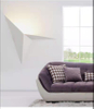 Créatif en fer forgé forme spéciale Triangle applique murale nordique minimaliste chambre chevet étude chambre d'hôtel miroir phare