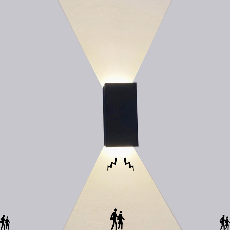 12W étanche jardin applique murale led applique murale motion senor led éclairage mural chambre applique murale Angle d'éclairage réglable