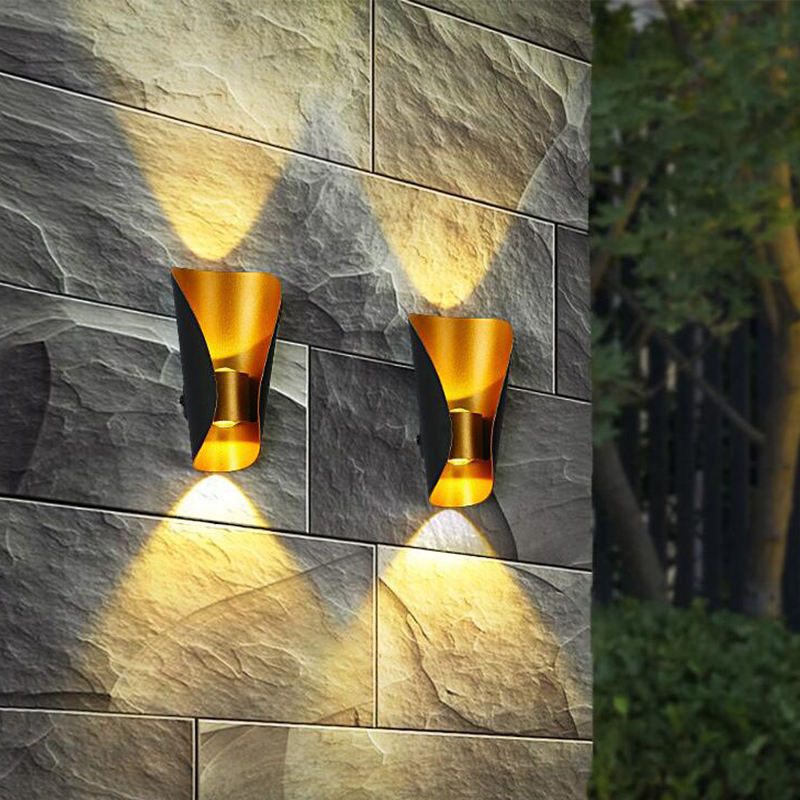 Lampe à led décorative petite taille applique murale en forme de bateau haut et bas lumière extérieure intérieure moderne