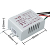 Commutateur de télécommande sans fil Smart Home cristal lampe Segment contrôleur 3 voies numérique lumière LED commutateur numérique en gros