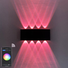 Smart home WiFi APP contrôlée 85-265V RGBW IP65 aluminium étanche led lampe de jardin smart led extérieur haut et bas applique murale
