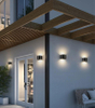 Hagood nouvelle applique murale étanche demi-cercle 6W applique murale LED éclairage extérieur étanche IP65 Angle d'éclairage réglable