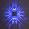 2023 Lampe à LED RVB de haute qualité Lampe murale papillon à quatre côtés et veilleuse intérieure avec prix d'usine