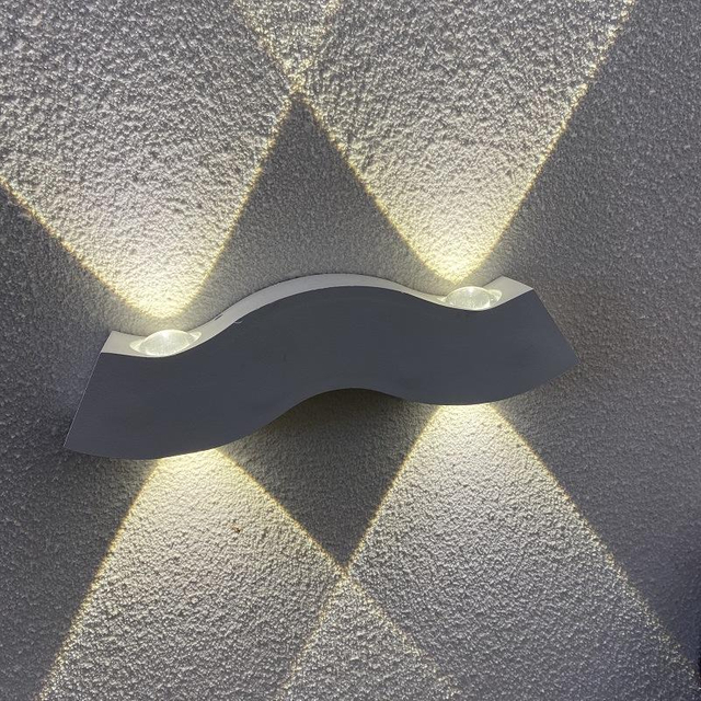Applique murale décorative led avec 4 barbes et veilleuse extérieure led applique murale décorative étanche