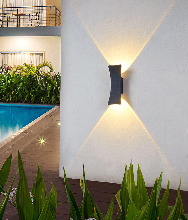 IP65 LED Wandlamp Outdoor Waterdichte Tuinverlichting Aluminium AC86-265 Indoor Slaapkamer Woonkamer Trap Wandlamp