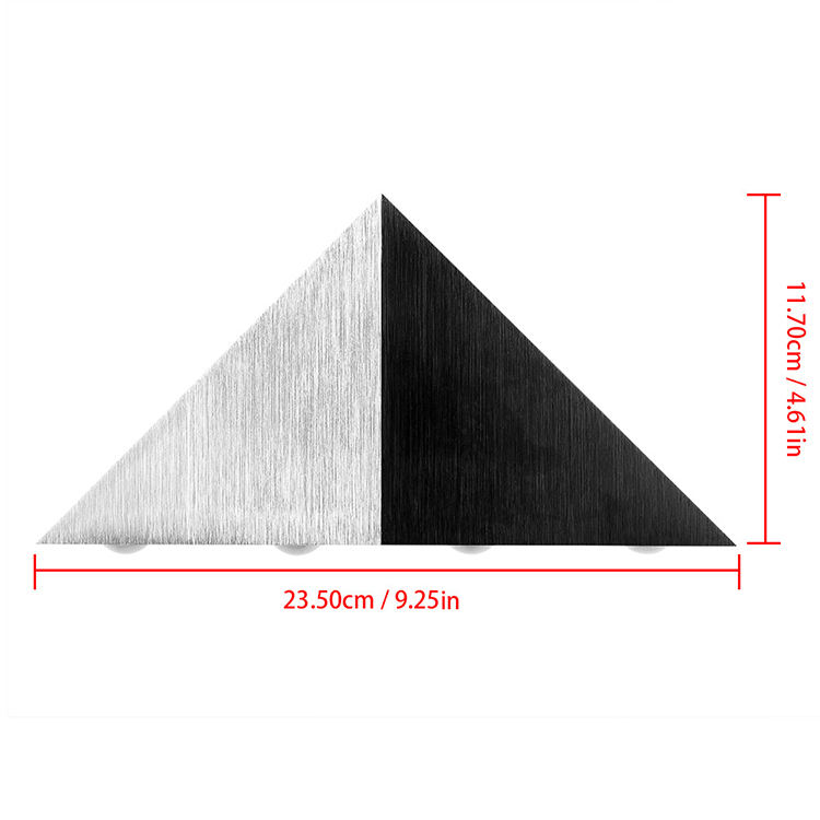 Approvisionnement d'usine LED grand triangle applique murale 5W aluminium couloir lumière KTV chambre salon fond décoration murale lampe