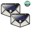 100 LED appliques murales solaires lampe solaire extérieure PIR capteur de mouvement solaire lumière du soleil réverbère pour lumière de jardin