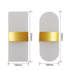 Appliques murales d'intérieur de lampe de haute qualité avec BOM / Service à guichet unique Applique murale en acrylique doré à angle droit