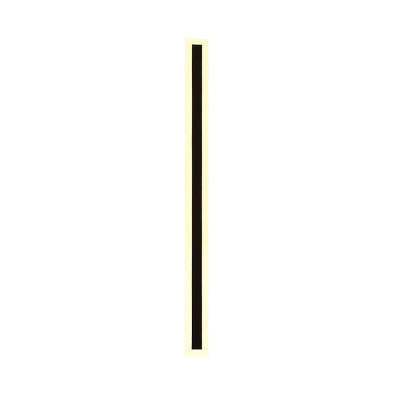 Moderne Simple longue bande intérieur aluminium applique étanche extérieur applique boîtier 360 degrés jardin applique murale
