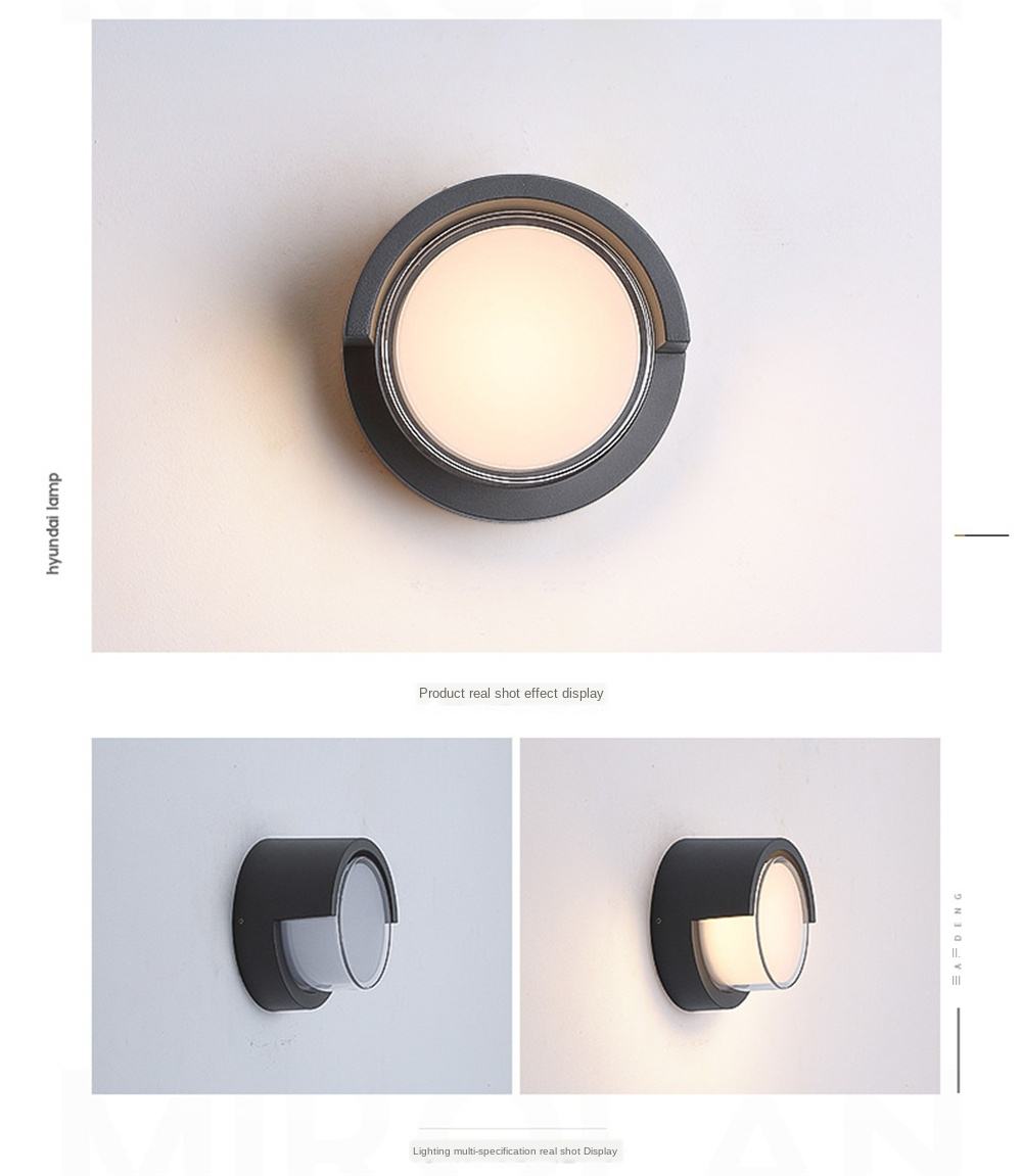 Style minimalisme Tuya Smart WiFi mur LED lampe RGBW extérieur intérieur APP étanche applique Dimmable jardin lumière