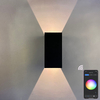 9W lumière intelligente version à angle réglable Wifi applique murale étanche RGBW applique extérieure changement de couleur par lampe d'application intelligente