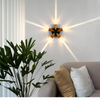 Jardin extérieur hôtel décor à la maison fantaisie mur LED lampe lumière multilatérale éclat paysage éclairage haut et bas meubles couloir