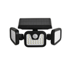 Hagood extérieur étanche 3 têtes applique murale trois têtes 83 COB capteur solaire LED alimenté lumières de sécurité