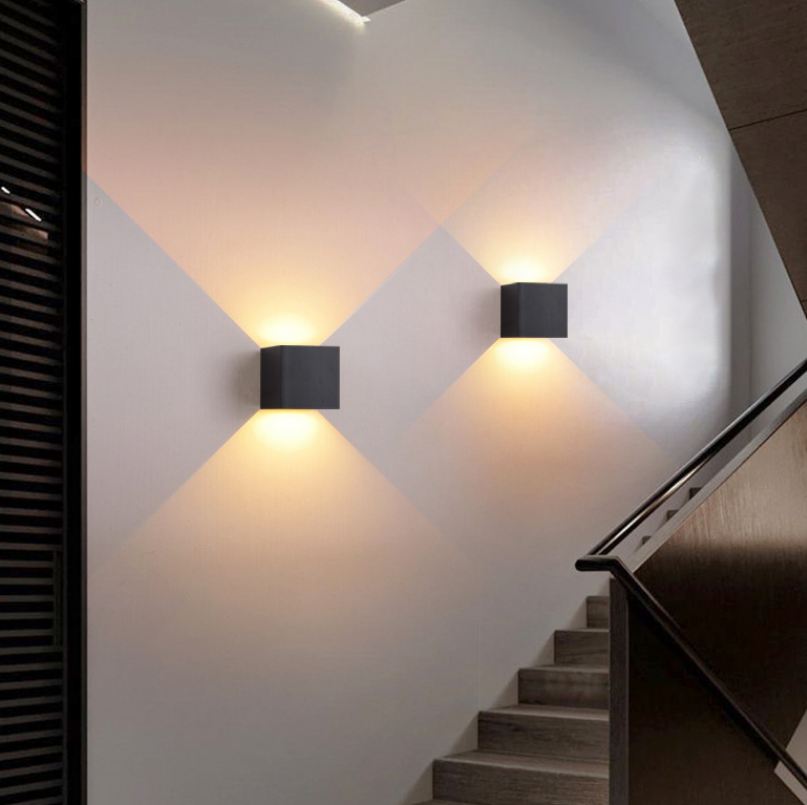 Led Wandlamp Aluminium Décoratif Intérieur Verlichting Up En Down Waterdichte Wandlamp Extérieur Tuin Wandlamp Wandmontage