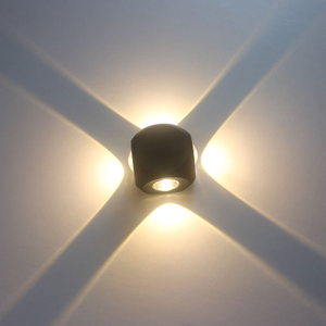 4W Led Applique Murale Extérieure Led Étanche Bâtiment Extérieur Porte Balcon Jardin Cour