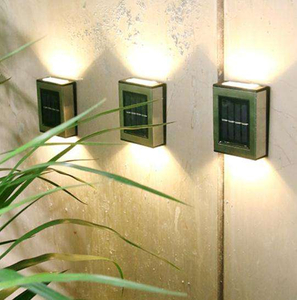 Vente chaude Belle Noir Étanche IP65 Solaire Applique Murale Extérieure Escalier Couloir Lumière Pour Jardin Applique Murale Décorative