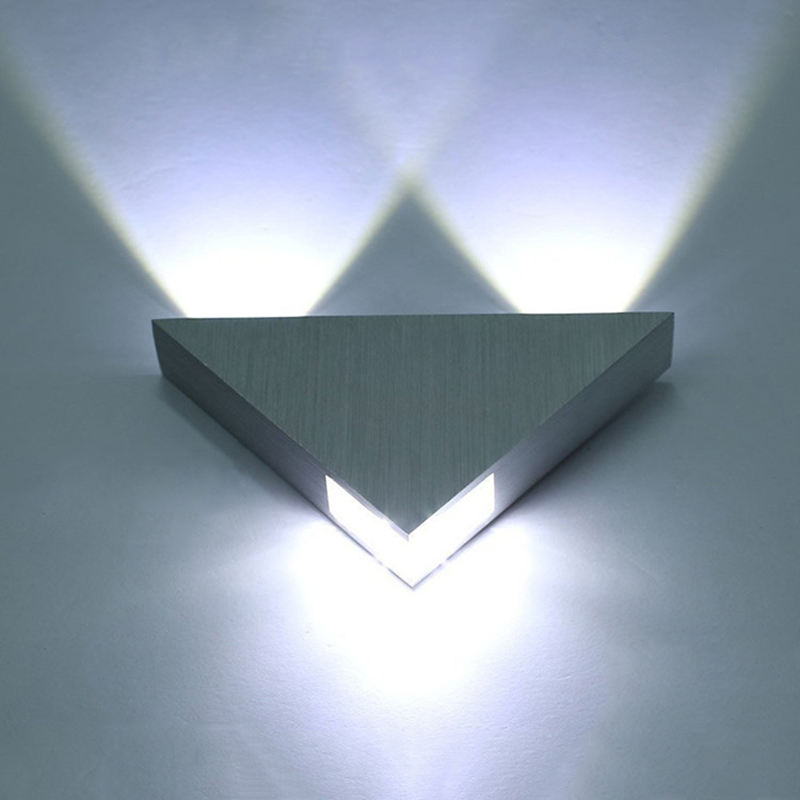 3W 9W Triangulaire Applique Couloir Lampe Applique Forme Triangulaire Intérieur Applique Murale Unique Nuit Lampe pour Hôtel Et Salon Décoration