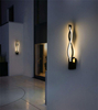 16W décoration de maison moderne forme de vague en aluminium vers le bas lampe de mur LED intérieur mur LED lumière vacances guirlande lumineuse