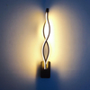 Décoration de maison moderne forme de vague en aluminium vers le bas lampe de mur LED intérieur mur LED lumière vacances guirlande lumineuse