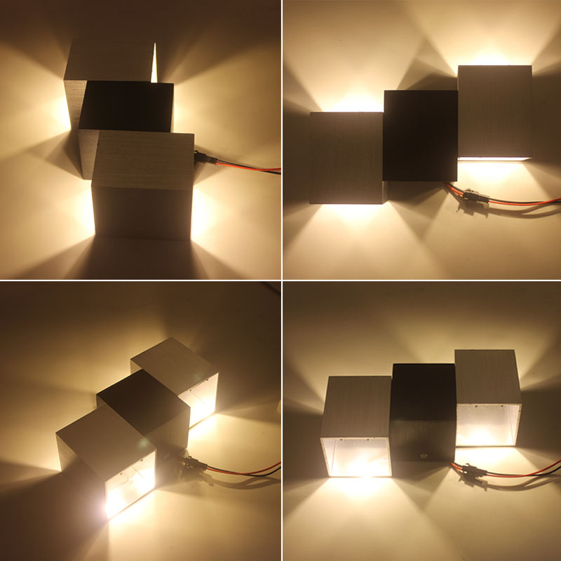 Applique murale étagée à LED moderne et lumière décorative d'intérieur