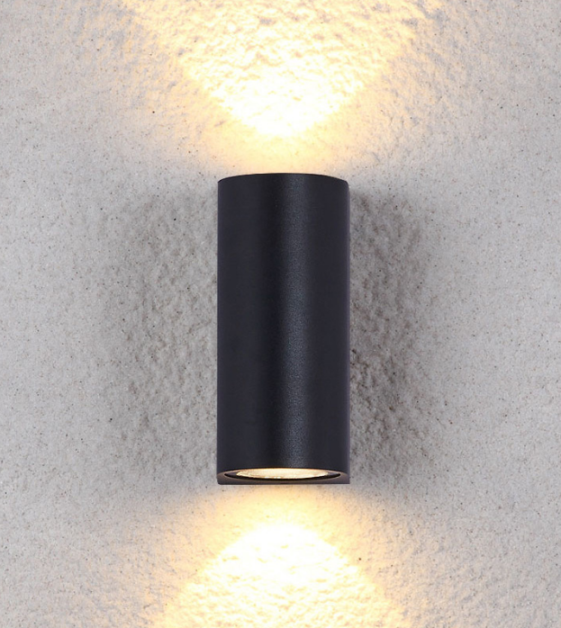 12W colonne Double tête étanche applique murale Unique nuit lampe IP65 étanche applique pour jardin cour décoration appliques extérieures
