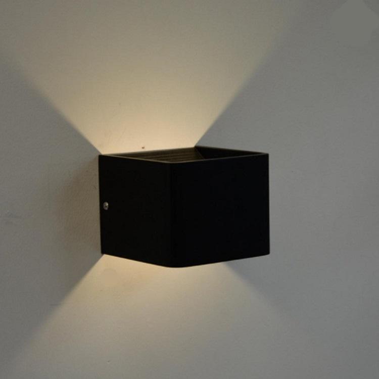 3w 5w Applique Murale Intérieure Éclairage Led Éclairage Intérieur Led Cube De Poterie Applique Murale Intérieure Carré Petite Veilleuse Unique Applique Murale Intérieur Hôtel Décoration Bonne Qualité 
