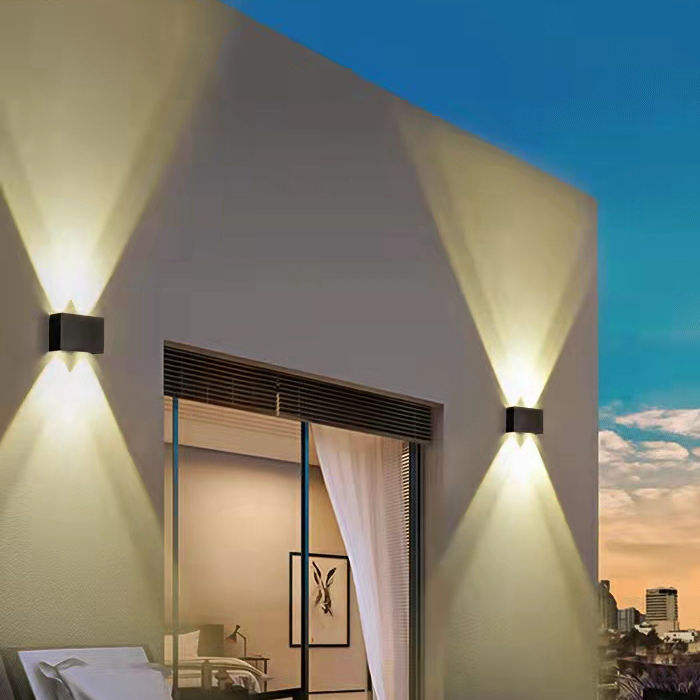 Applique murale Led porche extérieur intérieur vers le bas applique murale pour la maison escalier chambre chevet porte lampe couloir éclairage marque lumière