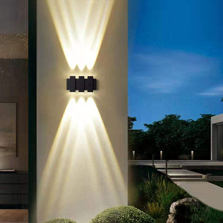 Applique murale Led porche extérieur intérieur vers le bas applique murale pour la maison escalier chambre chevet porte lampe couloir éclairage marque lumière