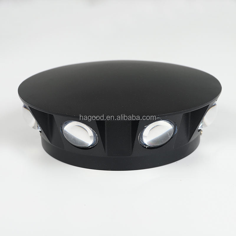6W 8W IP65 champignon forme 360 ​​degrés led applique murale pour la décoration extérieure égayer étanche applique murale